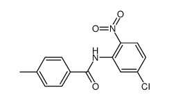 N-(5-氯-2-硝基苯基)-4-甲基苯甲酰胺 结构式