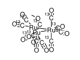 HRu3((13)CO)10(μ-(13)COCH3) 结构式