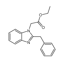 ethyl (2-benzyl-1H-benzimidazol-1-yl)acetate 结构式
