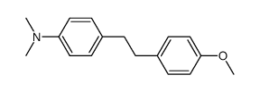1-(对二甲氨基苯基)-2-(对甲氧基苯基)乙烷 结构式