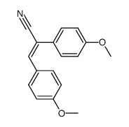 (E)-2,3-双(4-甲氧基苯基)丙烯腈 结构式