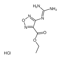4-胍基-3-呋咱羧酸乙酯单盐酸盐 结构式