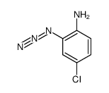 2-叠氮基-4-氯苯胺 结构式