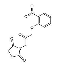 N-[3-(2-nitro-phenoxy)-2-oxo-propyl]-succinimide 结构式