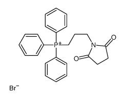 3-(2,5-二氧代吡咯烷-1-基)丙基三苯基溴化鏻 结构式