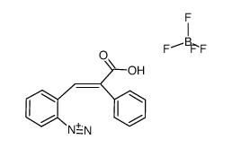 (E)-2-(2-Carboxy-2-phenylethenyl)benzenediazonium tetrafluoroborate 结构式