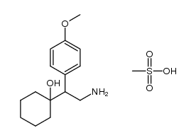 1-[2-氨基-1-(4-甲氧基苯基)乙基]环己醇甲磺酸盐 结构式