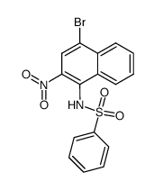 N-(4-bromo-2-nitro-[1]naphthyl)-benzenesulfonamide 结构式