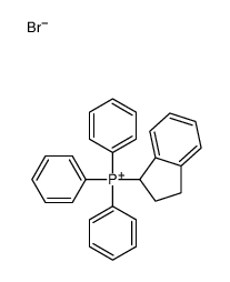 2,3-二氢-1H-茚-1-基(三苯基)溴化鏻 结构式