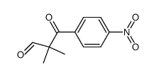 2,2-dimethyl-3-oxo-3-(4'-nitrophenyl)propionaldehyde 结构式