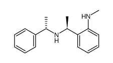 (1S,1'S)-N-(1'-phenylethyl)-1-(2''-(methylamino)phenyl)ethylamine 结构式