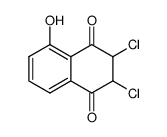 2,3-二氯-5-羟基-2,3-二氢-1,4-萘醌 结构式