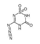 5-叠氮基-2H-1,2,4,6-噻三嗪-3(4H)-酮 1,1-二氧化物 结构式