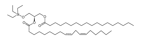 2-O-亚油酰基-1-O-硬脂酰基-3-O-三乙基硅基-sn-甘油 结构式