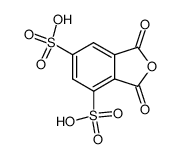 1,3-二氧代-异苯并呋喃-4,6-二磺酸 结构式