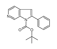 2-苯基吡咯并[2,3-c]吡啶-1-羧酸叔丁酯 结构式