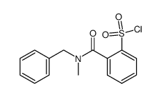 2-(benzyl(methyl)carbamoyl)benzenesulfonyl chloride 结构式
