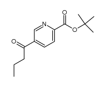 5-丁酰基吡啶-2-羧酸叔丁酯 结构式