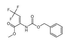 methyl 2-(((benzyloxy)carbonyl)amino)-4,4,4-trifluorobut-2-enoate 结构式