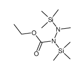 ethyl 2-methyl-1,2-bis(trimethylsilyl)hydrazine-1-carboxylate 结构式