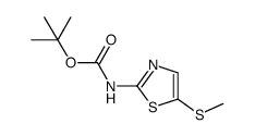叔丁基 (5-(甲硫基)噻唑-2-基)氨基甲酸酯 结构式