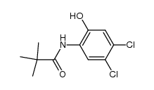 4,5-dichloro-2-hydroxypivalanilide 结构式