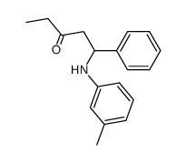 1-phenyl-1-m-toluidino-pentan-3-one 结构式