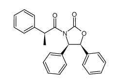 (4R,5S)-4,5-二苯基-3-((S)-2-苯基丙酰基)恶唑烷-2-酮 结构式