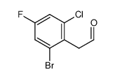 2-(2-溴-6-氯-4-氟苯基)乙醛 结构式