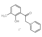 1-(2-hydroxy-3-methylphenyl)-2-pyridin-1-ium-1-ylethanone,iodide 结构式