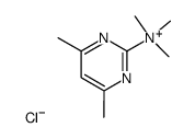 Trimethyl-2-(4,6-dimethylpyrimidinyl)ammoniumchlorid 结构式