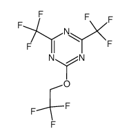 2-(2,2,2-三氟乙氧基)-4,6-双(三氟甲基)-1,3,5-三嗪 结构式