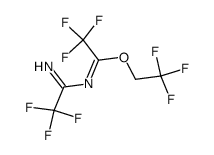 2,2,2-trifluoroethyl 2,2,2-trifluoro-N-(2,2,2-trifluoro-1-iminoethyl)acetimidate 结构式