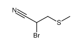 2-溴-3-甲硫基丙腈 结构式