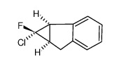 1-Fluoro-1-chloro-1,1a,6,6a-tetrahydrocycloprop(a)indene 结构式