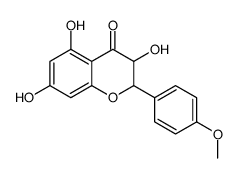 3,5,7-三羟基-2-(4-甲氧基苯基)-2,3-二氢色烯-4-酮 结构式