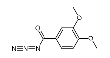 3,4-dimethoxybenzoyl azide 结构式