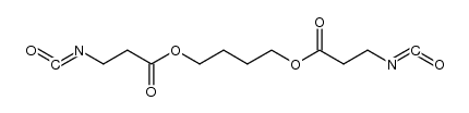 Propanoic acid, 3-isocyanato-, 1,4-butanediyl ester (9CI) 结构式