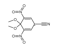 1-氰基-4,4-二甲氧基-3,5-二硝基环己-2,5-二烯-1-负离子 结构式