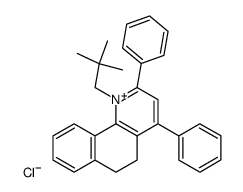 1-新戊基-2,4-二苯基-5,6-二氢苯并[h]喹啉鎓氯化物 结构式