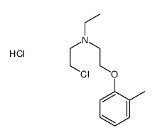 N-(2-氯乙基)-N-乙基-2-(2-甲基苯氧基)乙胺盐酸盐 结构式