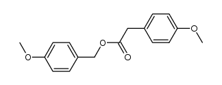 p-methoxybenzyl(p-methoxyphenyl)acetate 结构式