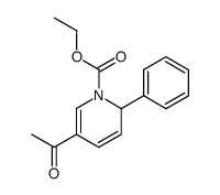 5-乙酰基-2-苯基吡啶-1(2H)-羧酸乙酯 结构式