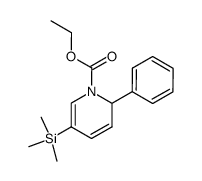 2-苯基-5-(三甲基硅基)吡啶-1(2H)-羧酸乙酯 结构式