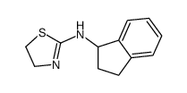 N-(2,3-二氢-1H-茚-1-基)-4,5-二氢-1,3-噻唑-2-胺 结构式