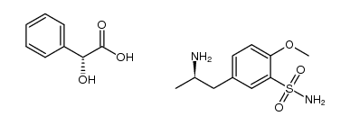 5-[(2R)-2-氨丙基]-2-甲氧基苯磺酰胺 D-扁桃酸盐 结构式