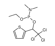 ethyl (2,2,2-trichloro-1-(thiophen-2-yl)ethyl) dimethylphosphoramidite 结构式