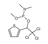 1-(2-thienyl)-2,2,2-trichloroethyl methyl dimethylamidophosphite 结构式