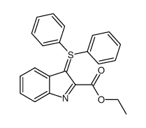 ethyl 2-carboxylate-3-diphenylsulfonioindolide 结构式
