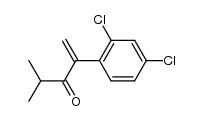 2-(2,4-二氯苯基)-4-甲基戊-1-烯-3-酮 结构式